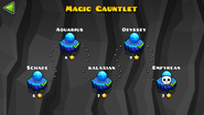 Los niveles del Magic Gauntlet