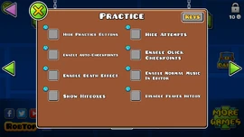 SettingsOptionsPractice