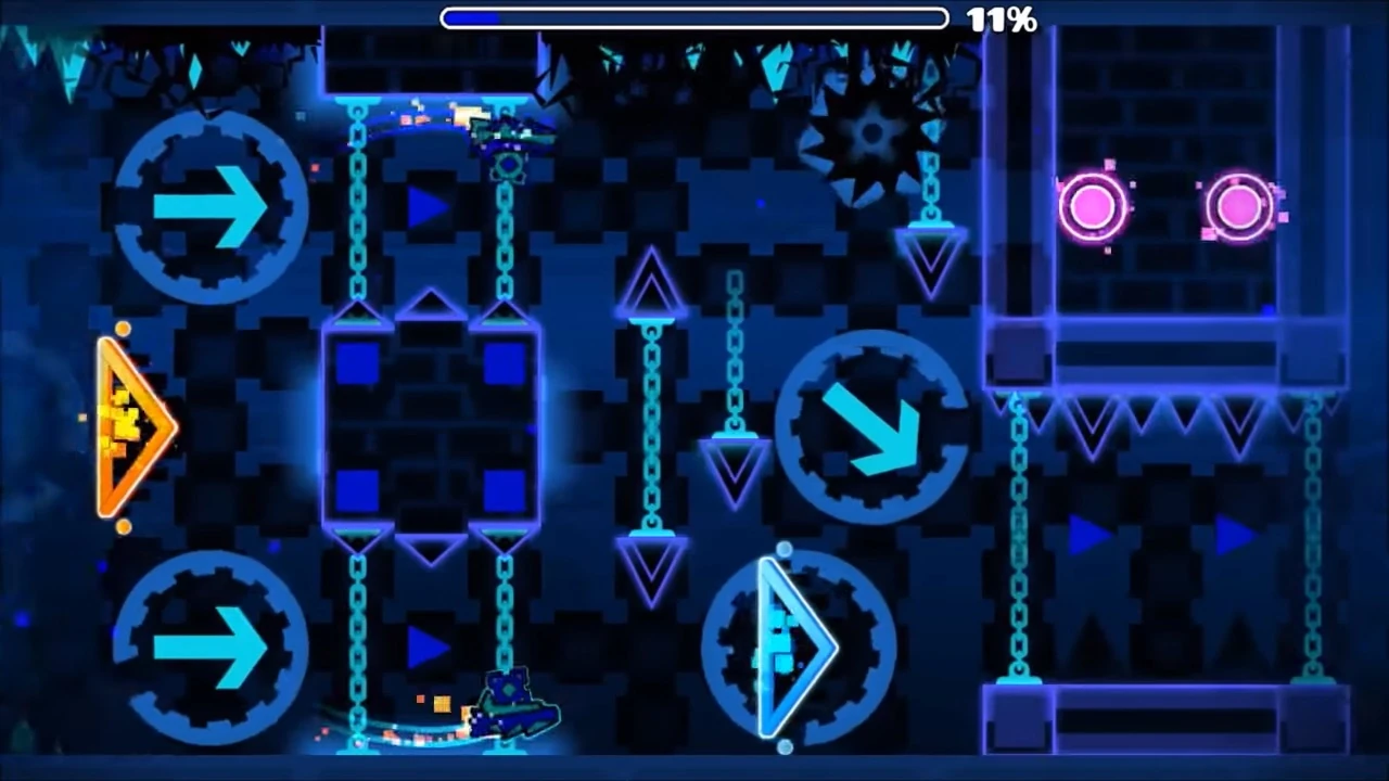 Геометрическая абстракция. Геометрический фон. Hell style geometry dash. Глубокий космос. Сакральная вселенная.