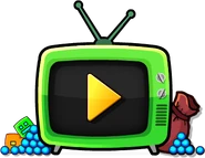 ShopTV.png (49 KB) Button used to watch advertisements for Awards in Geometry Dash World and Geometry Dash Lite.