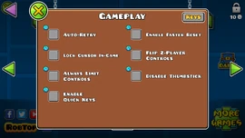 SettingsOptionsGameplay