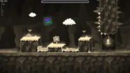 The result of a test that applied Sepia everywhere in Fingerdash.