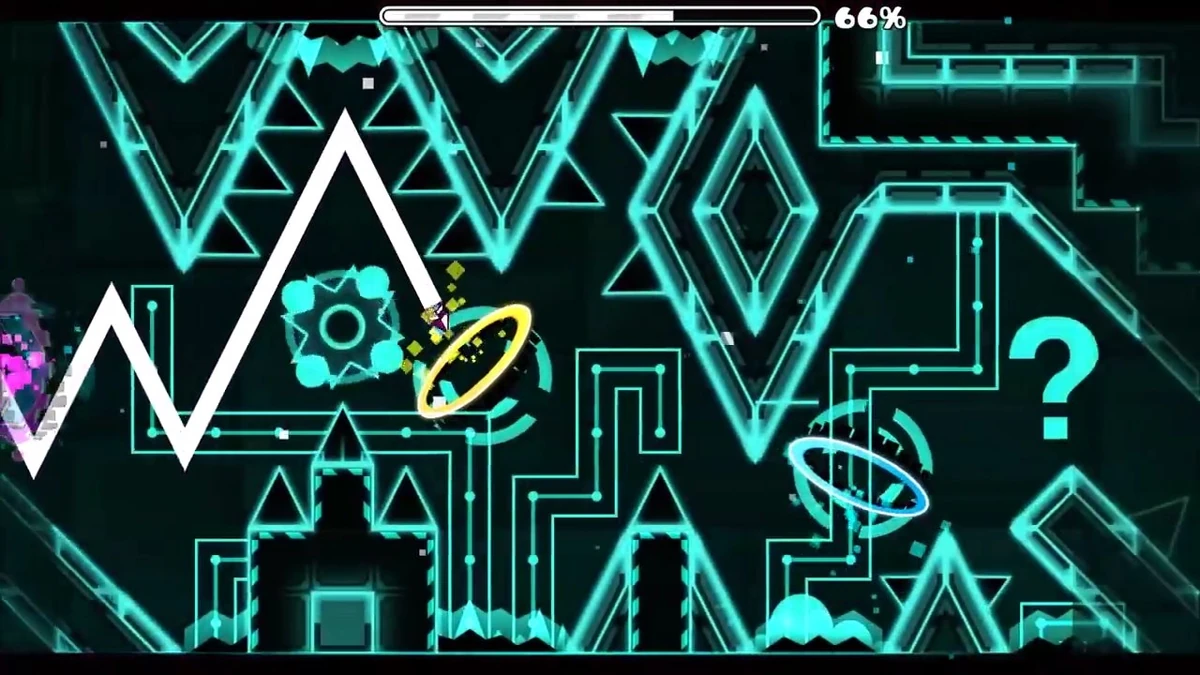 Картинки geometry dash press start