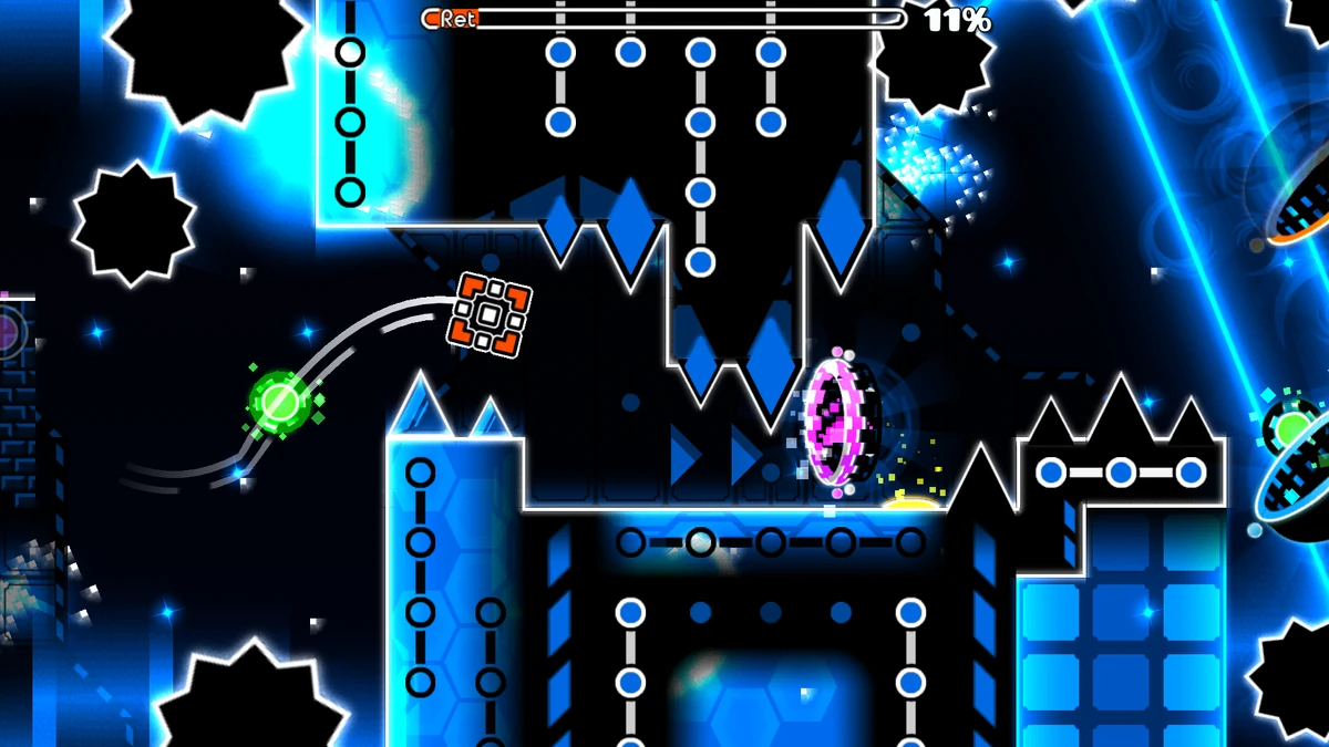 Прохождение уровня космос. Geometry dash уровни. Космос гд уровень. Takes two игра уровень с планетами. Wasureta geometry dash.