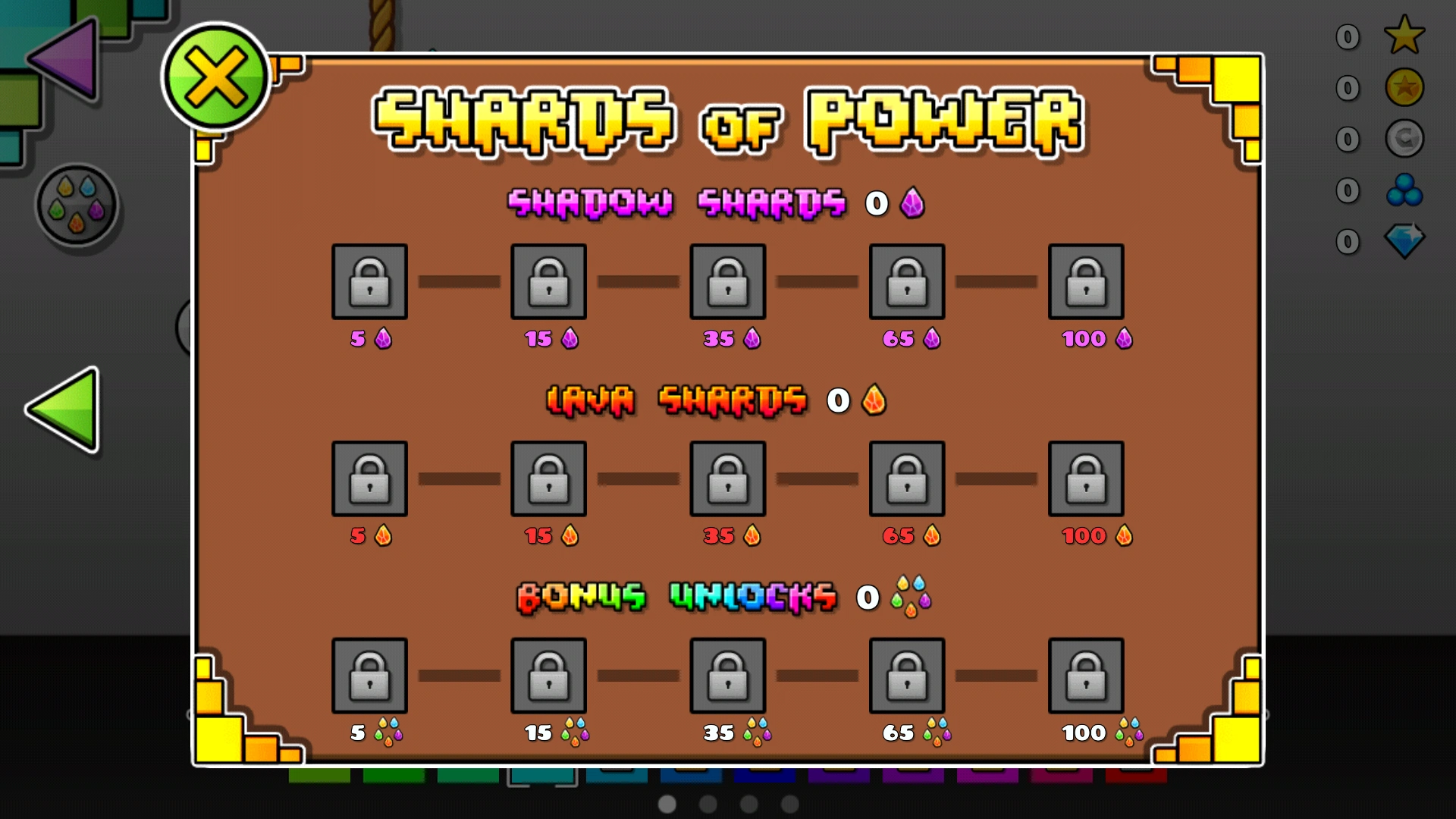 수집 대상물 | 지오메트리 대시 위키 | Fandom