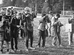Young Hares during camp, circa