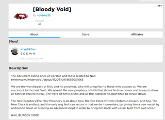 The Legend Of Void Geoshea S Lost Episodes Wiki Fandom - noli resarch roblox