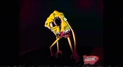 Screenshot of the broadcast, depicting SpongeBob's altered appearance.