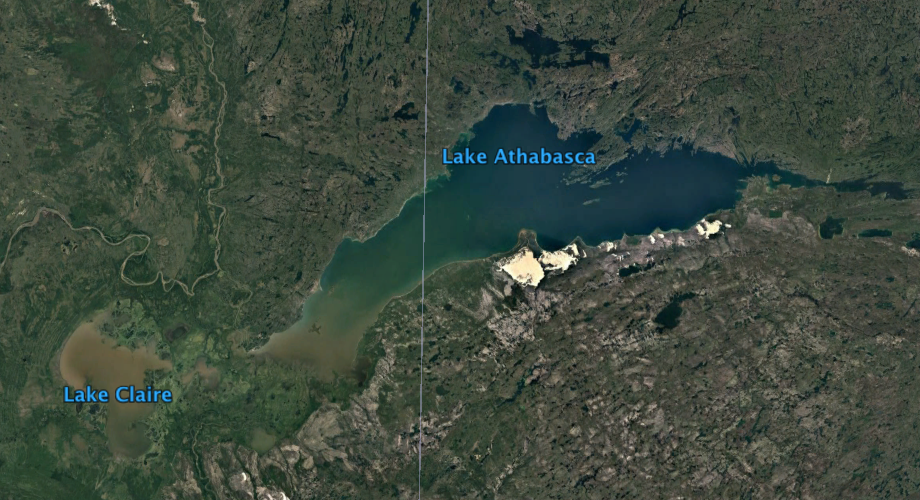 Geography Study Guide Wiki Map of Lake Athabasca