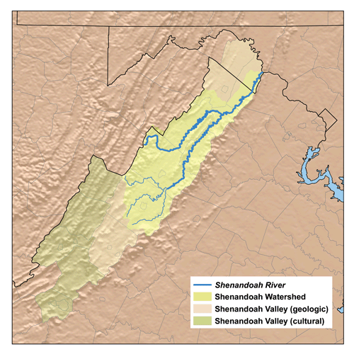 shenandoah river map