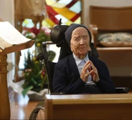 Lucile Randon aos 113 anos.