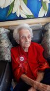 Cecile Klein on her 114th birthday in 2021.