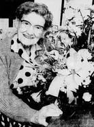 107 Annie flower.png (238 KB) Price (age 107) holding flowers she received on her 107th birthday on January 12, 1993.