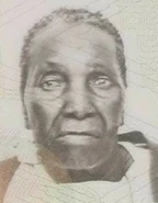 Masoko Lebea as an older woman (on her ID card).