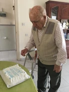 Beiso on his 100th birthday in 2020