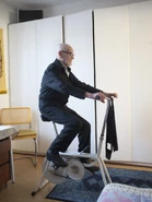 Arvi Hämäläinen (aged 100) in 2017.