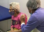 Maria Antonia Vaz 109.jpg (89 KB) Maria Antonia Vaz in February 2021, at the claimed age of 109, being vaccinated against COVID-19.