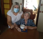 Angeles Alava Jimenez.jpg (61 KB) Alava Jimenez on her 110th birthday in 2020
