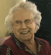 Cameron being interviewed shortly after her 103rd birthday in 2017