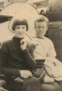 CChoules1926.jpg (85 KB) In 1926, with his future wife Ethel Wildgoose, aboard SS Diogenes