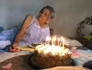 Hidalgo Arias on her 108th birthday in 2018
