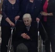 Constante on her 110th birthday in 2017.