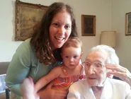 Dollinger with her great-great-great-grandnieces.