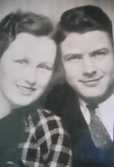 Wolding with his wife Evelyn in 1934
