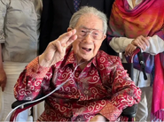 Moon Fun Chin on 12 April 2023, one day before his 110th birthday