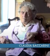 Claudia Baccarini (aged 113) in February 2024