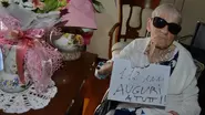 Ercolani on her 112th birthday in 2022