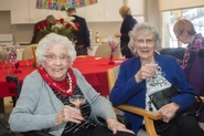 Hazel Skuce.jpg (262 KB) Hazel Skuce (left) and her sister Clara Hornibrook (aged 105) on Skuce's 107th birthday in 2019