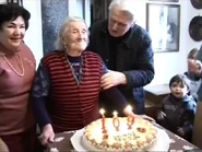 Morano on her 109th birthday in 2008