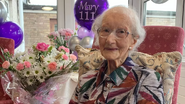 Keir on her 111th birthday in 2023