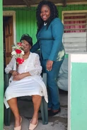 Eliza Jeffers on her 103rd birthday in 2022