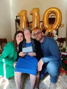 On her 110th birthday in 2023