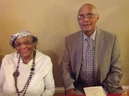 Garrett on her 108th birthday in 2016