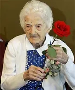 Edna Parker on her 115th birthday in 2008.