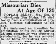 Death Notice, October 3, 1933.