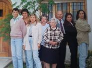 Benegas with her children and grandchildren in the 1990s