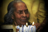 On her 100th birthday in 2009