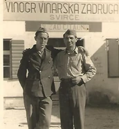 Beritic (right) in 1945.