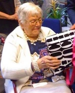 Madeleine Brehamel 111.jpg (31 KB) Madeleine Brehamel on her 111th birthday in 2014.