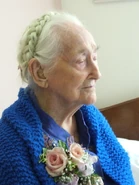 On her 111th birthday party in 2008