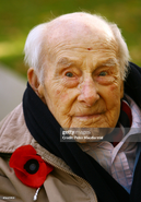 Henry Allingham (age 112) waits for the start of Armistice day commemorations on November 11, 2008 in London, England.