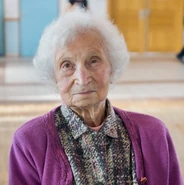 Jeanne Motsch (aged 101) in November 2014.