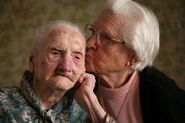 Aged 113, with her daughter Cecilia Gulczinski (1918–2020)