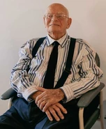Mawer on his 109th birthday in 2021
