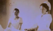 Rafaela Vicente (right) as a young woman in an undated photo
