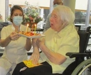 Dufour on her 109th birthday in 2020